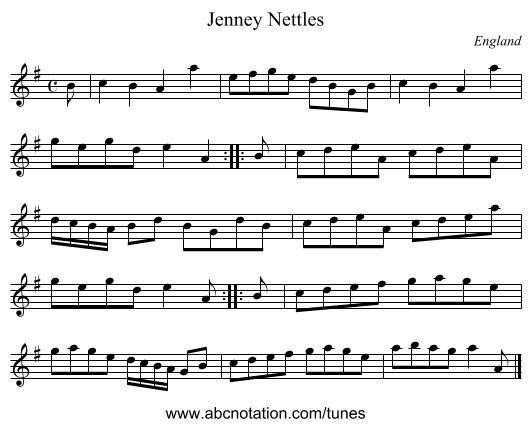 Jenney Nettles - staff notation