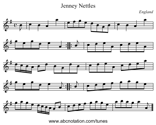 Jenney Nettles - staff notation
