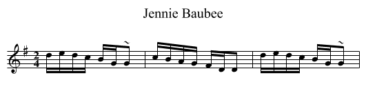 Jennie Baubee - staff notation