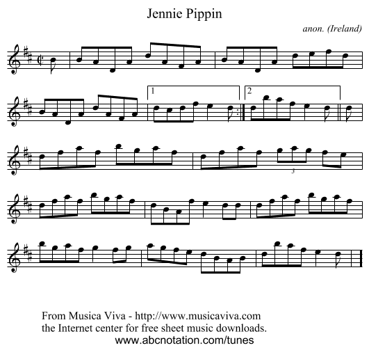Jennie Pippin - staff notation