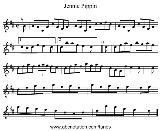 Jennie Pippin - staff notation