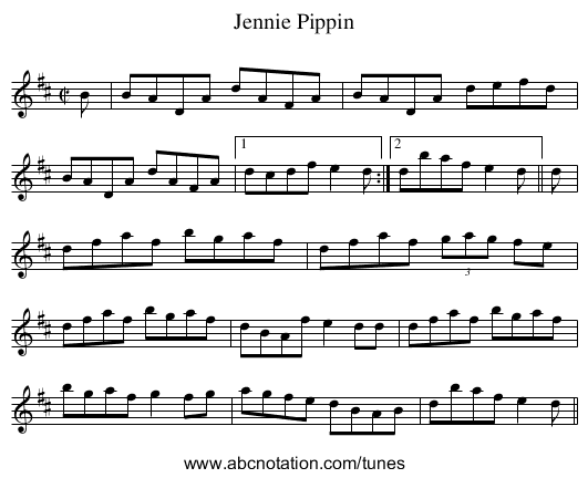 Jennie Pippin - staff notation