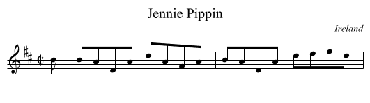 Jennie Pippin - staff notation