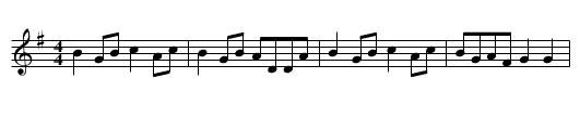 Jennie's Frolics - staff notation