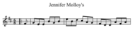 Jennifer Molloy's - staff notation