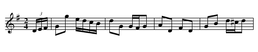 Jenny Bell's Polka - staff notation