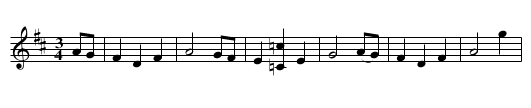 Jenny Come Tye My Cravat - staff notation