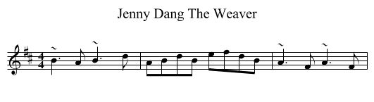 Jenny Dang The Weaver - staff notation