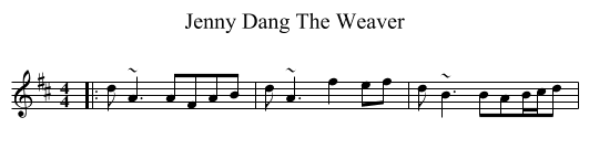 Jenny Dang The Weaver - staff notation