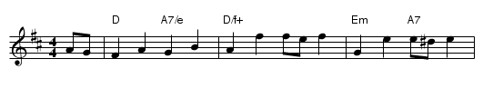 Jenny Lind - staff notation