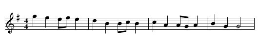 Jenny Lind - staff notation