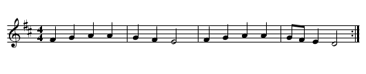 Jenny Long Legs - staff notation