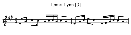 Jenny Lynn [3] - staff notation