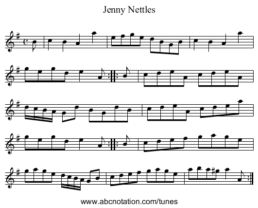 Jenny Nettles - staff notation