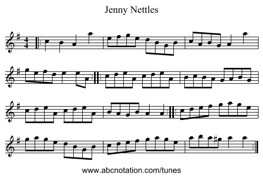 Jenny Nettles - staff notation