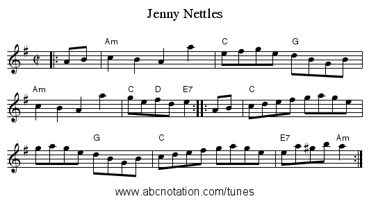 Jenny Nettles - staff notation