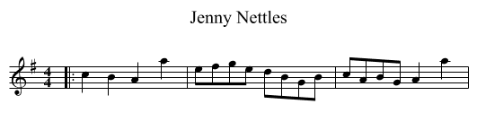 Jenny Nettles - staff notation
