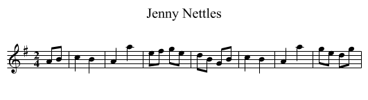 Jenny Nettles - staff notation