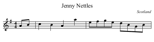 Jenny Nettles - staff notation