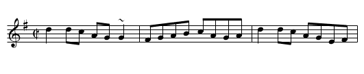 Jenny Picking Cockles - staff notation