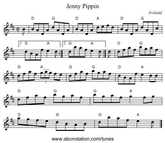 Jenny Pippin - staff notation