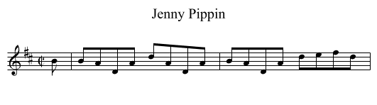 Jenny Pippin - staff notation