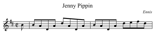 Jenny Pippin - staff notation