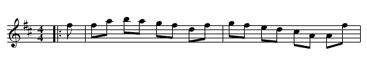 Jenny's Bawbee - staff notation
