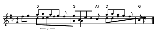 Jenny's Bawbee - staff notation