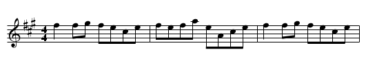 Jenny's Chickens - staff notation