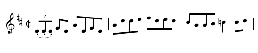 Jenny's Wedding    (reel)     1479 - staff notation