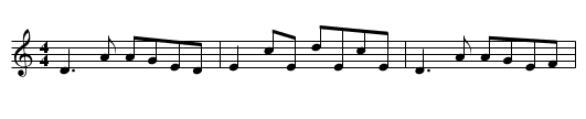 Jenny's Welcome to Charlie - staff notation