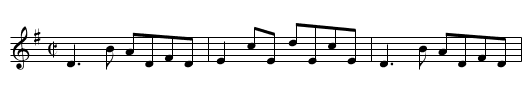 Jenny's Welcome to Charlie - staff notation