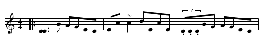 Jenny's Welcome To Charlie - staff notation