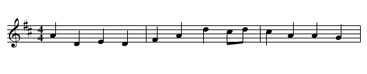 Jer O'Connell's - staff notation