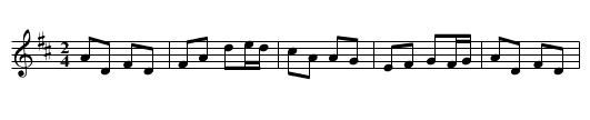 Jer O'Connell's - staff notation