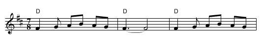 Jerakina - staff notation