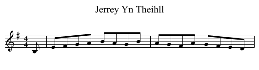 Jerrey Yn Theihll - staff notation