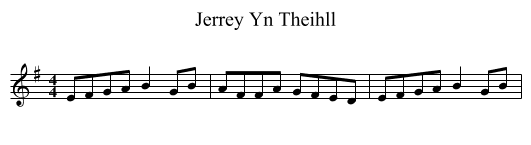 Jerrey Yn Theihll - staff notation