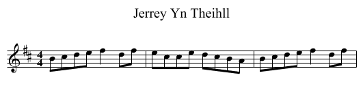 Jerrey Yn Theihll - staff notation