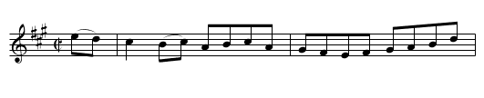 Jerry Daly's Hornpipe [2] - staff notation