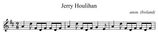 Jerry Houlihan - staff notation