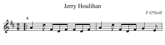 Jerry Houlihan - staff notation