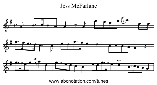 Jess McFarlane - staff notation