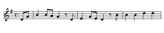 Jesse James - staff notation