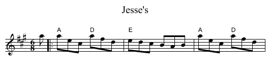 Jesse's - staff notation