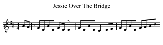 Jessie Over The Bridge - staff notation