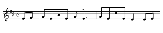 Jessie over the bridge - staff notation