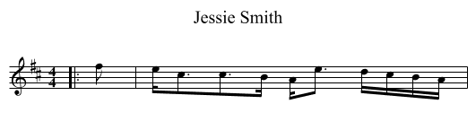 Jessie Smith - staff notation