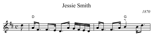 Jessie Smith - staff notation